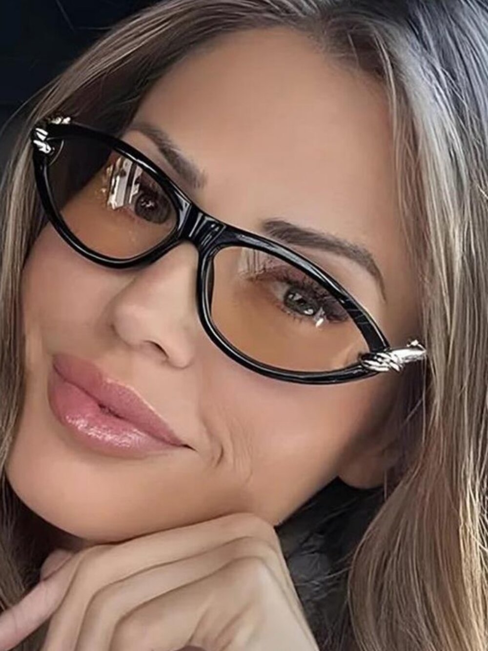 Vintage Cat Eye Oval Sunglasses